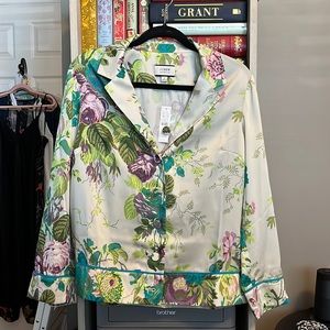 NWT jcrew floral pajama-style blouse